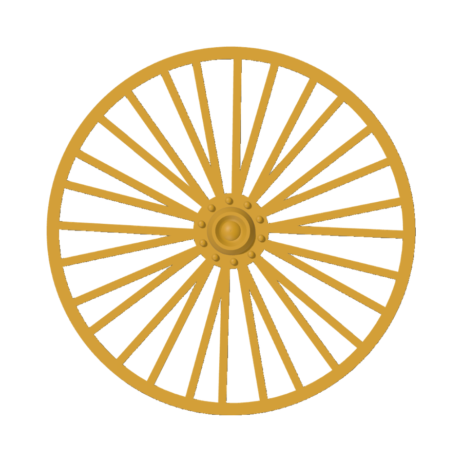 Gold starburst rim